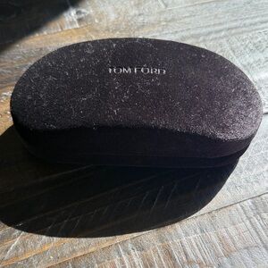 Tom Ford Dark Brown Velvet Sun Glasses Case